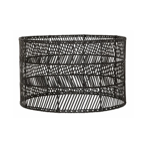 MUST Living Lampenkap 'San Rafael' Rotan, kleur Zwart