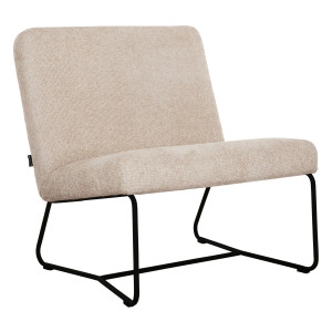 MUST Living Fauteuil 'Zola' Chenille, kleur Zand