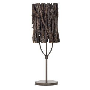 MUST Living Tafellamp 'Forest' Teakhout, 70cm, kleur Bruin