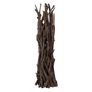 MUST Living Vloerlamp 'Spot' Teakhout, kleur Zwart