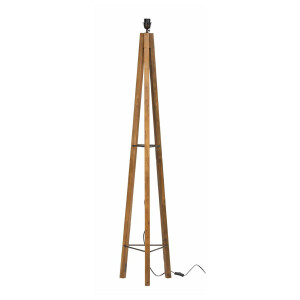 MUST Living Vloerlamp 'Porto Cristo' Teakhout, kleur Naturel (excl. kap)