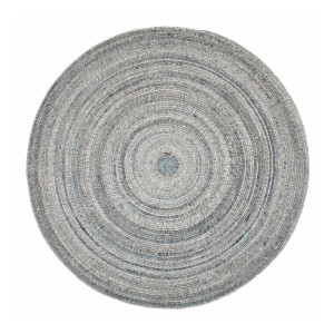 MUST Living Rond Vloerkleed 'Sterling' 150cm, kleur Blauw