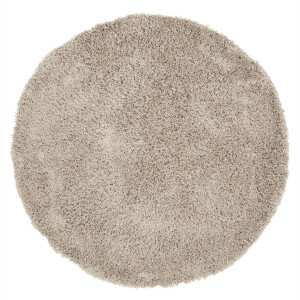 MUST Living Rond Vloerkleed 'Celeste' 200cm, kleur Taupe
