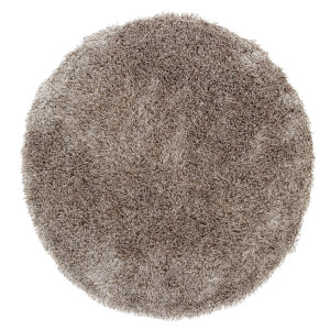 MUST Living Rond Vloerkleed 'Crown' 150cm, kleur Bruin