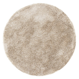 MUST Living Rond Vloerkleed 'Crown' 150cm, kleur Beige