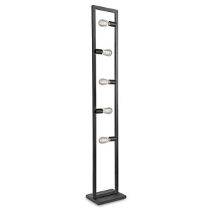 LABEL51 Vloerlamp 'Quadrato' 5-lamps, kleur Zwart