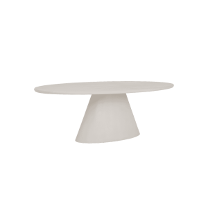 Tower Living Ovale Eettafel 'Mello' 220 x 120cm, kleur Wit