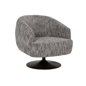 Tower Living Draaifauteuil 'Barga' kleur Wit/Grijs