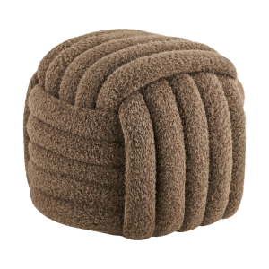 Nanou poef bruin - 48 x 43 cm
