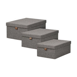 Norton opbergmanden grijs - set van 3
