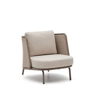 Kave Home Outdoor Fauteuil 'Sedalis' Touw, kleur Taupe