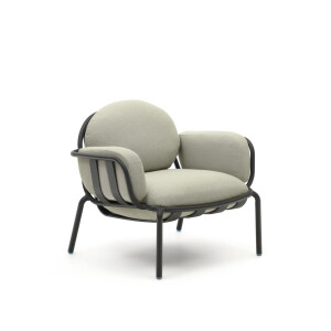Kave Home Outdoor Fauteuil 'Joncols' kleur Beige/Grijs