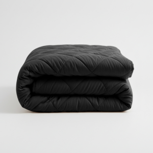 1+1 Gratis Wasbaar Easy Dekbed Zonder Overtrek - Zonder Overtrek - Percale Katoen - Donkergrijs - Dekbed-Discounter.nl