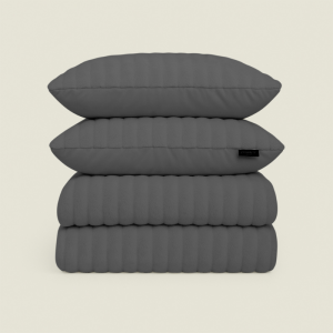 Dekbedovertrek Rabbit Bubble - Antraciet - Tweepersoons (200x200 Cm) - - - Zydante - Dekbed-Discounter.nl