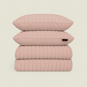 Dekbedovertrek Rabbit Bubble - Oud Roze - Eenpersoons (140x200 Cm) - - - Zydante - Dekbed-Discounter.nl