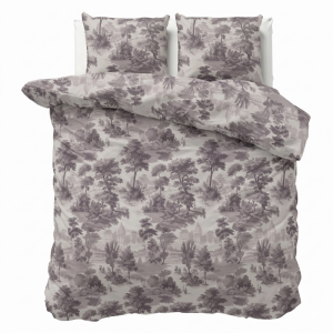 Dekbedovertrek Vintage Grey - Eenpersoons (140x200 Cm) - Grijs Microvezel - Natuur - Zydante - Dekbed-Discounter.nl