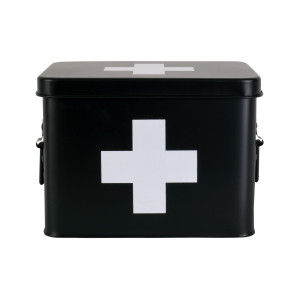 present time Medicijnbox 'Cross Medium' kleur Zwart