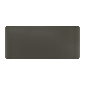 QUVIO Bureau onderlegger - PU Leer - Grijs