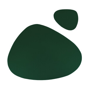 Krumble Placemat en onderzetter set - PU Leer - Groen