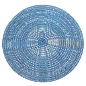 Krumble Placemat rond - Diameter 36 cm - Blauw