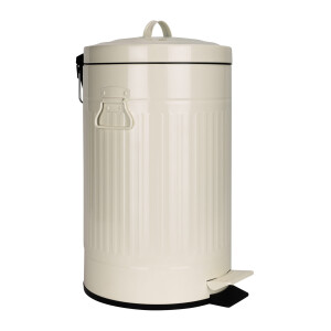 QUVIO Pedaalemmer 12 L - Metaal - Beige