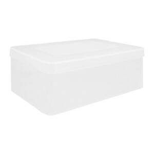 QUVIO Opbergbox - Transparant - Afneembare deksel