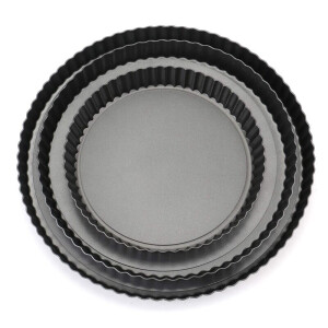 Krumble Quiche bakvorm - Set van 3 - Diameter 22, 26 en 32 cm