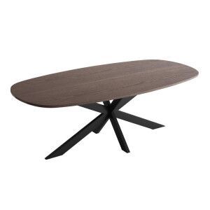 Tower Living Deens Ovale Eettafel 'San Marino' Eiken, 200 x 110cm