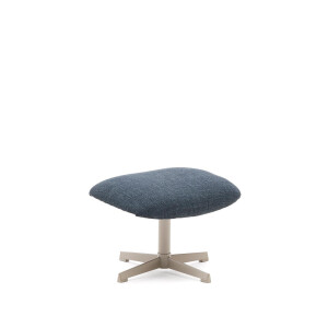 Kave Home Hocker 'Jaspe' Structuurstof, kleur Blauw