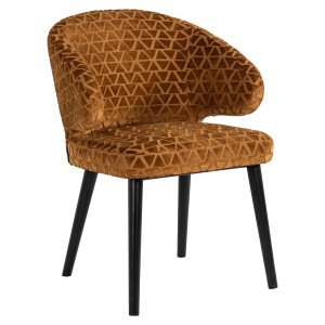 Richmond Eetkamerstoel 'Indigo' Triangle, kleur Goud