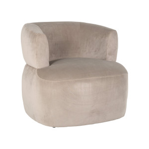 Richmond Fauteuil 'Donna' Velvet, kleur Khaki