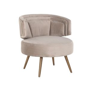 Richmond Fauteuil 'Hazel' Velvet, kleur Khaki