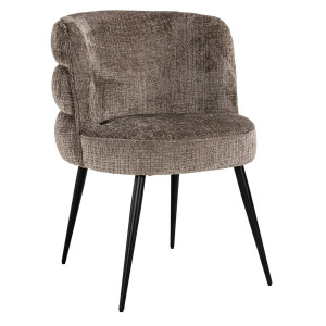 Richmond Eetkamerstoel 'Stella' Chenille, kleur Stone