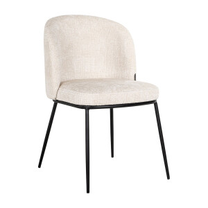 Richmond Eetkamerstoel 'Elvi' Chenille, kleur Beige