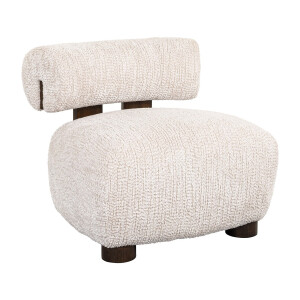 Richmond Fauteuil 'Arabella' Chenille, kleur Crème