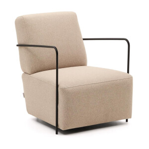 Kave Home Fauteuil 'Gamer' Stof, kleur Beige