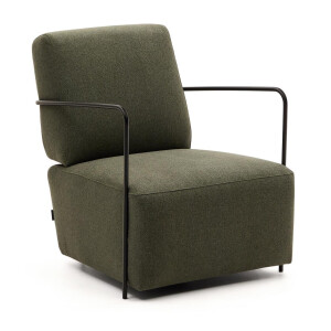 Kave Home Fauteuil 'Gamer' Stof, kleur Donkergroen