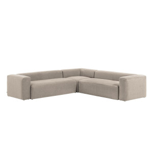 Kave Home 6-zits Hoekbank 'Blok', kleur Beige