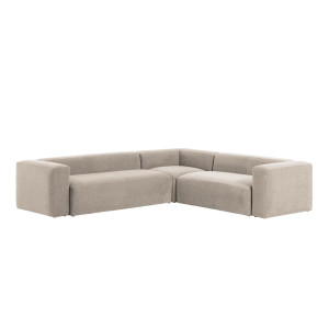 Kave Home 5-zits Hoekbank 'Blok', kleur Beige