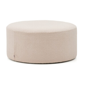 Kave Home Poef 'Kaeli' Bouclé, 90cm, kleur Roze