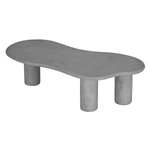 DTP Home Organische Salontafel 'Curva' Betonlook, 130 x 69cm, kleur Grijs