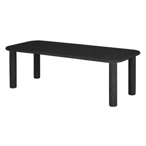 DTP Home Eettafel 'Clio' Betonlook, 230 x 100cm, kleur Zwart