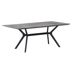 DTP Home Eettafel 'Novi' Mortex, 200 x 95cm, kleur Antraciet