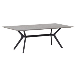 DTP Home Eettafel 'Novi' Mortex, 225 x 95cm, kleur Grijs