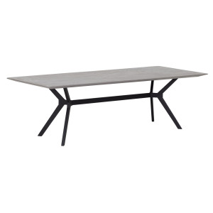 DTP Home Eettafel 'Novi' Mortex, 250 x 95cm, kleur Grijs