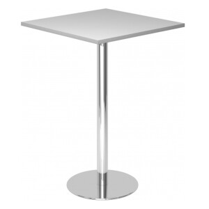 BISTRO H88Q C - Systeem conferentietafel Grijs 80 x 80 Chroom