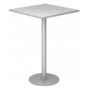 BISTRO H88Q S - Systeem conferentietafel Grijs 80 x 80 Zilver
