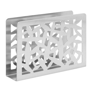 QUVIO Servettenhouder - RVS - Zilver