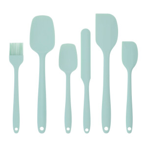 Krumble Spatelset - Set van 6 - Siliconen - Lichtgroen
