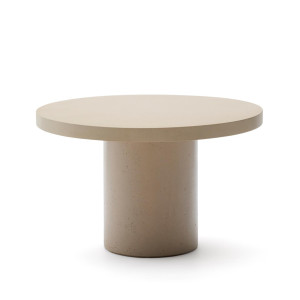 Kave Home Ronde Eettafel 'Aiguablava' Beton, 120cm, kleur Beige